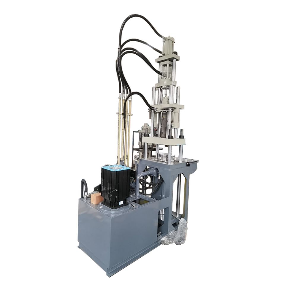 Potentiometer plastic covered vertical injection machine