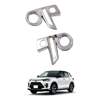OEM ABS karbon serat chrome bagian eksterior untuk toyota raize lampu trim lampu kabut depan