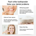 Αφαιρέστε την οδοντική πλάκα από φυσικό μαργαριτάρι λευκή σκόνη δοντιών