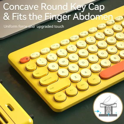 BOW Ergonomic Wireless Gaming Keyboard for Laptop