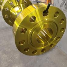 Yellow Paint A105 ANSI B16.5 weld neck Flange