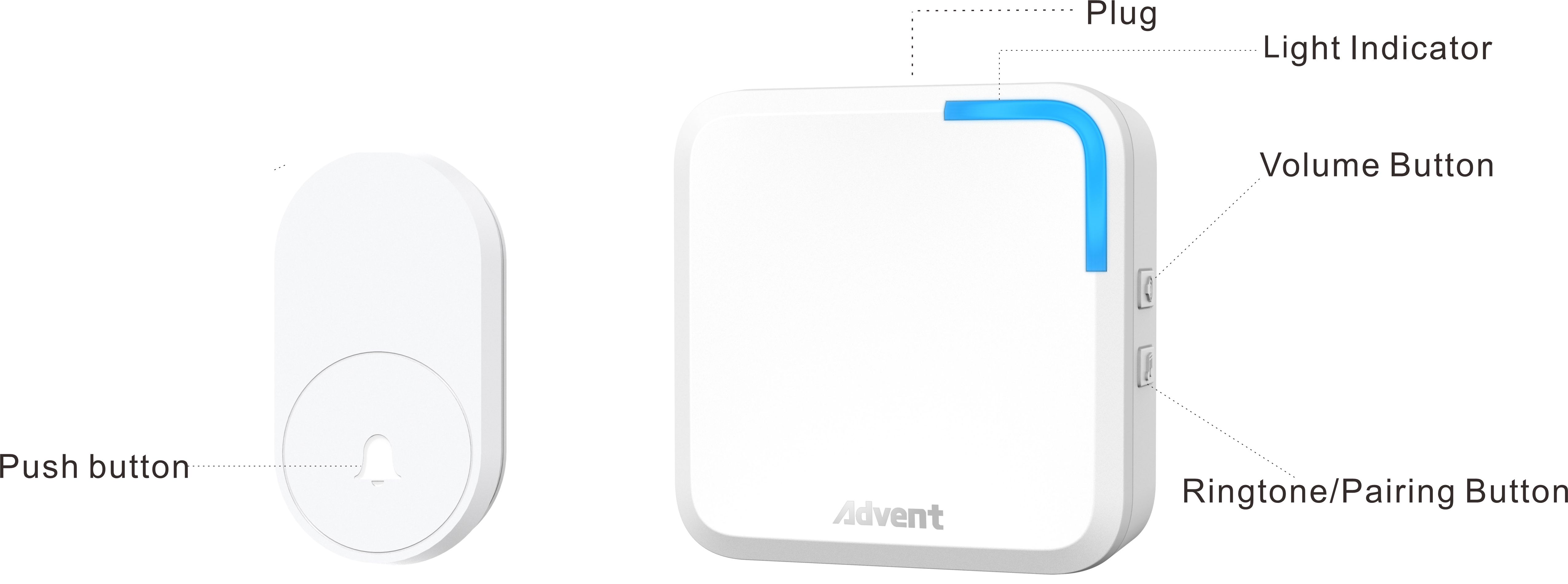 wireless doorbell battery free