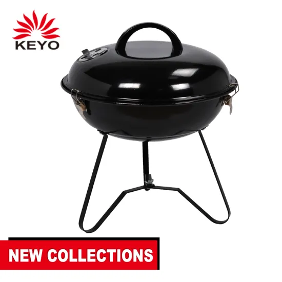 Outdoor Garden Camping Portable Mini Apple Round Tabletop Charcoal Grill Kettle Grill