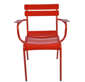 Outdoor Colorful Aluminum Chair - Garden Furniture Dining Metal Chair