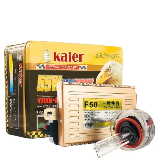 Kaier HID Xenon Kit 55W 12V Car Ballasts Fast Start Bright Super White 6000K Lamp Bulb Headlight
