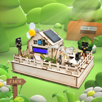 ESP32 IoT Wood House Smart Farm STARTER KIT cho giáo dục lập trình Arduino