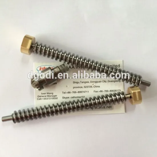 High speed engraving machine ball screw , linear motion, leadscrew with nuts