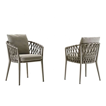 Stackable Armrest Chair for French Bistro Outdoor Dining