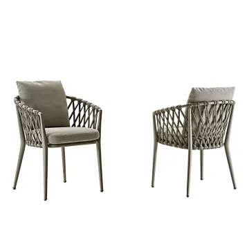 Stackable Armrest Chair for French Bistro Outdoor Dining