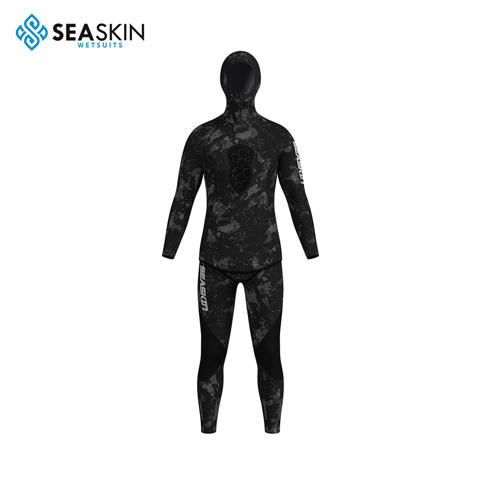 Seaskin 3mm Two In One Custom Camo Neoprene Diving Suit Spearfishing Wetsuit for Man