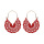 Geometric V - Shaped Hollow Alloy Earrings