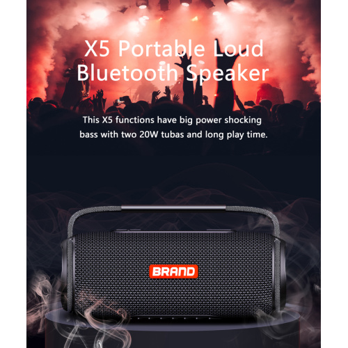 Waterproof Wireless Speaker with 40W Loud Stereo Sound