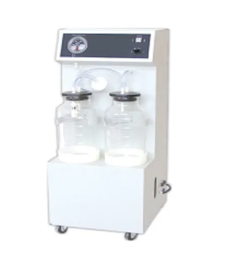 Medical Electrical Aspirator: Mobile, Dual Vacuum Bottle, Negative Pressure Suction Pump