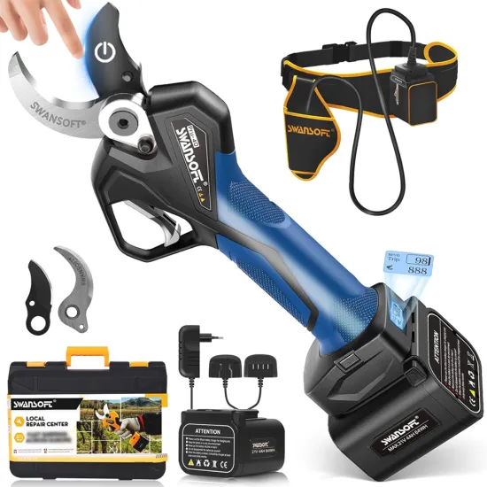 Swansoft 40mm Professional Cordless Pruning Shears for Vineyards and Orchards