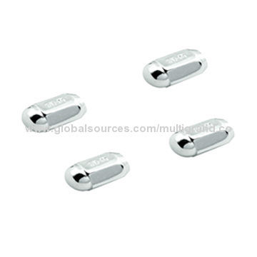 Chrome plated steel lug nuts, 1.375-inch overall length