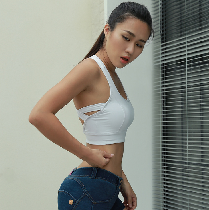 lady girls yoga gym workout sexy sports bras