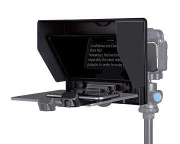 Uzaktan kumandalı akıllı telefon, tablet ve DSLR çekimleri için taşınabilir 10 inç katlanır teleprompter