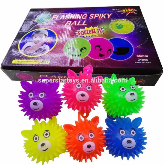 51601206-28 flashing spicky ball LED lighting flashing toys
