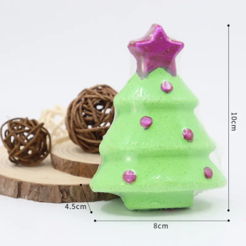 christmas tree bath ball bath salts aromatherapy