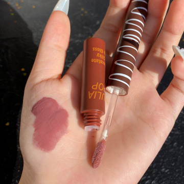 Wholesale High-Quality Vegan Brown Lip Gloss with Custom Logo
