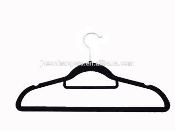 slim velvet colored hanger black flocked hanger