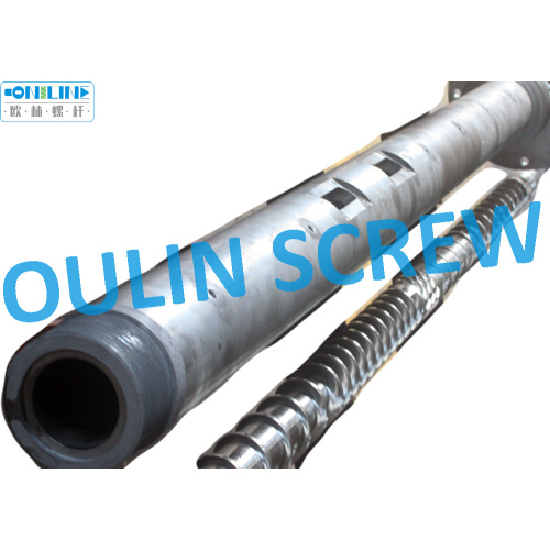 Two Exhaust Vent Design Screw and Barrel for Plastic Recycling Machine