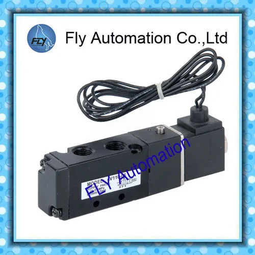 5/2 Way M5 1/8" Aluminum Alloy 4v110-06 Solenoid Valve 