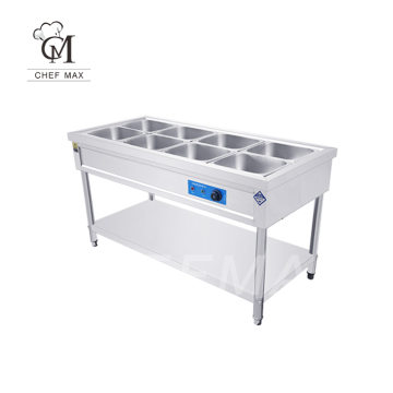 Chefmax Electric Stainless Steel Food Warmer Bain Marie for Canteen Catering