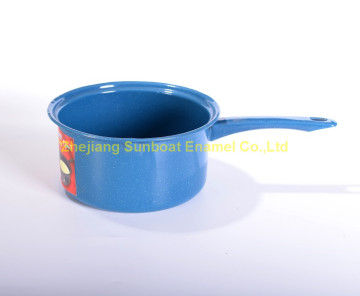 1QT cast iron enamel milk pot
