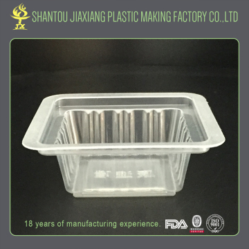 Square shape disposable plastic pudding cup for sale