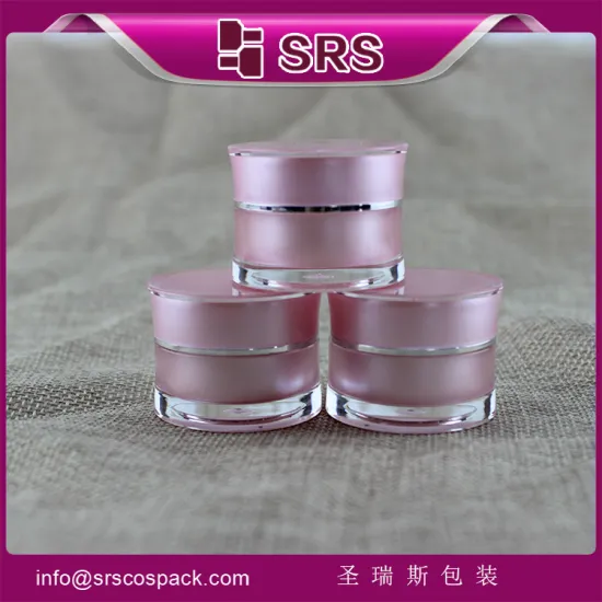 Acrylic cosmetic container packaging nail gel empty jar