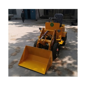 खेतों और खेत के लिए 1t चार-पहिया ड्राइव मिनी इलेक्ट्रिक लोडर