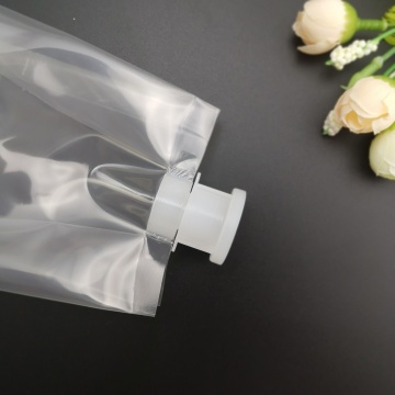 Customized side buckle bag transparent ethanol spout-bag