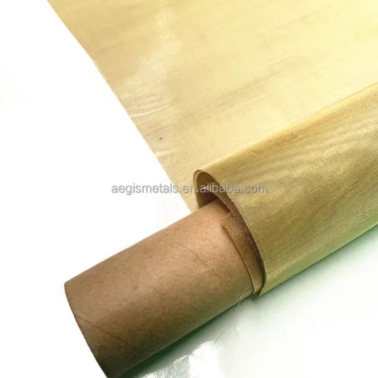 EMF Shielding 500-500-400-300-150 Micron Brass Wire Mesh for Decorative Use