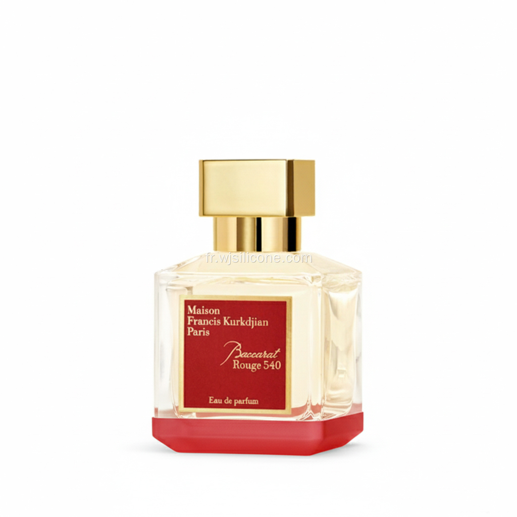 Boîte de rangement cosmétique en silicone de marque Baccarat Rouge 540