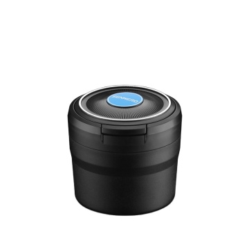 Portable Office and Car Ashtray with LED Light: Perfect for Dorm Rooms and Vehicles