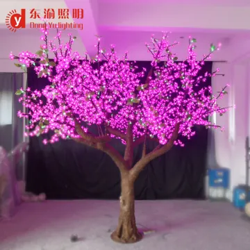 artificial outdoor decoration led cherry blossom tree lamp