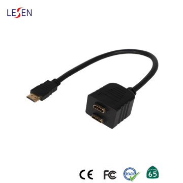 Adaptateur HDMI mâle vers mâle 1 à 2 voies