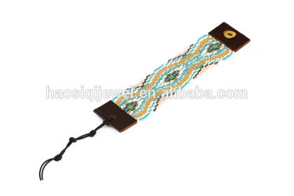 Japanese rice bead seed bead bracelet macrame tassel bracelet