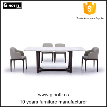 White furniture wood and stone dining table
