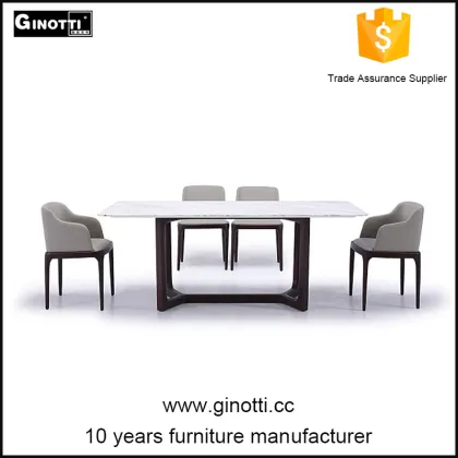 White furniture wood and stone dining table