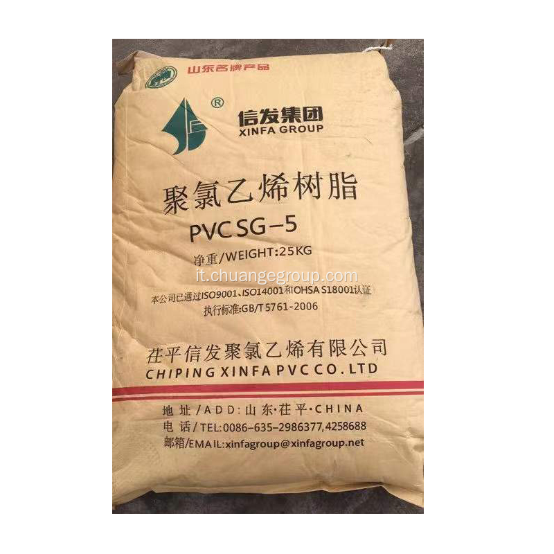 Resina PVC Xinfa SG5 K68 per WPC