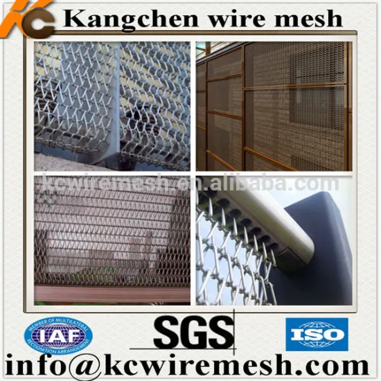 KANGCHEN stainless Steel Decorative Wire Mesh for Wall Cladding