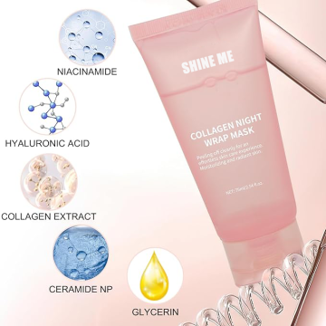 Hydrolysierte Kollagen -Nacht -Wickelmaske - Reduzieren Sie feine Linien und Stumpfheit
