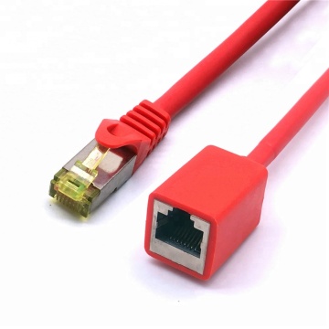 Cat 7 Ethernet LAN Network Extension Cable RJ45 GG45 SFTP SSTP 1000ft Male to Female Patch Cord