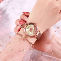 Jam tangan kuarza Crystal Swan Warna untuk Wanita