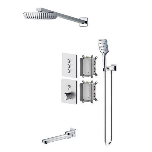 shower faucet system Rain All In One Black Matte Shower System Supplier