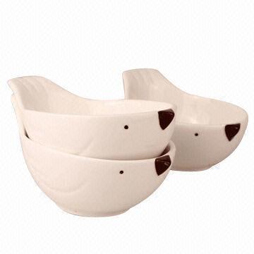 Animal-shaped Ceramic Ice Cream Pudding Bowl