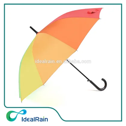 rainbow creative 10 ribs colorful design sunbrella umbrella stick