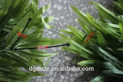 man made bamboo leaf branches artificial rubberized silk cloth decoration bamboo leaf